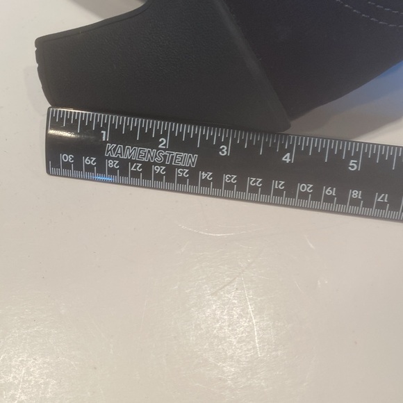 Jellypop Black Suede High Chunky Heel Booties - Picture 6 of 7